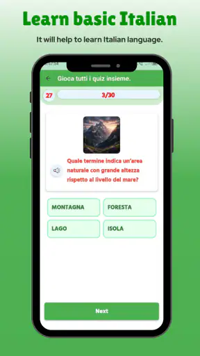 Learn basic Italian screenshot