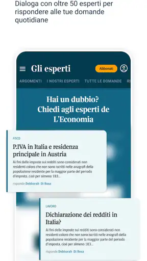 L'Economia Corriere della Sera screenshot