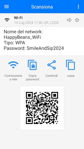 Lettore QR code screenshot