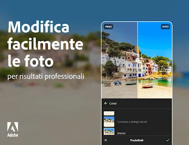 Lightroom video e foto editor screenshot