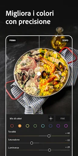 Lightroom video e foto editor screenshot