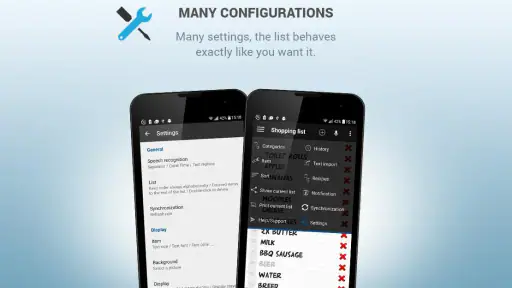 Lista della spesa input vocale screenshot
