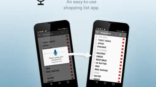 Lista della spesa input vocale screenshot