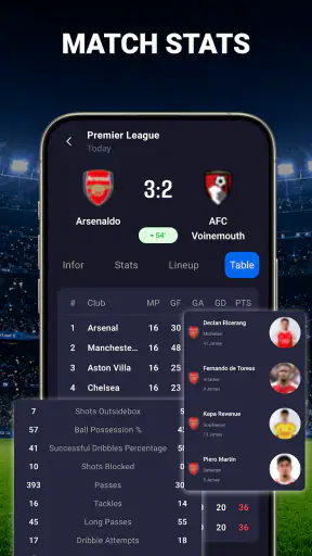 Live Football Stream HD Score screenshot