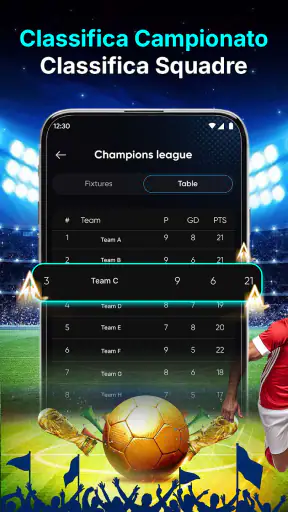 Live Score: Risultati Calcio screenshot