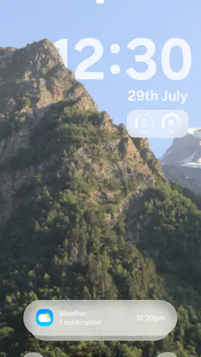 Lock Screen OS screenshot