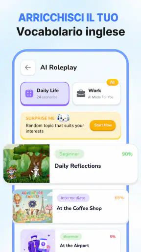 Lurnia: Tutor di Lingue con AI screenshot