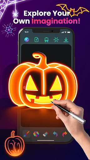 Magic Doodle: Glow Art Drawing screenshot