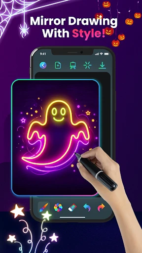 Magic Doodle: Glow Art Drawing screenshot