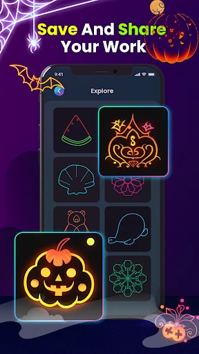 Magic Doodle: Glow Art Drawing screenshot