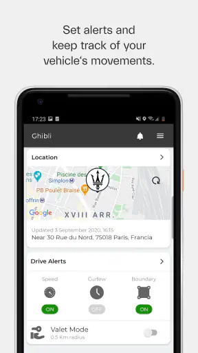 Maserati Connect screenshot