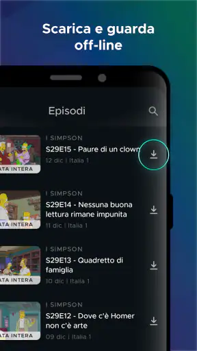 Mediaset Infinity Italia screenshot