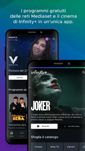 Mediaset Infinity Italia TV screenshot