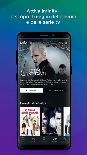Mediaset Infinity Italia TV screenshot