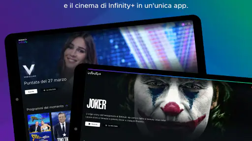 Mediaset Infinity Italia TV screenshot