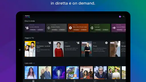 Mediaset Infinity Italia TV screenshot