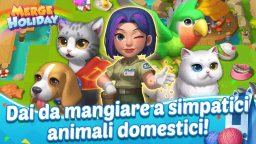 Merge Holiday: Garden & Pet screenshot