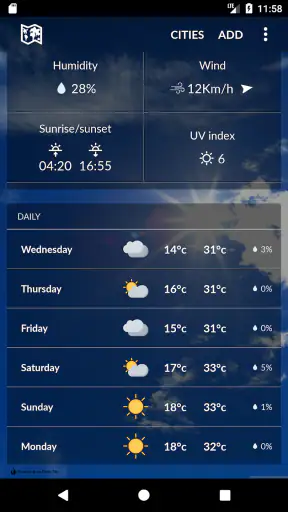 Meteo Albania screenshot
