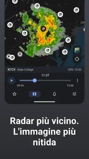Rain Viewer: Mappa Radar Meteo screenshot