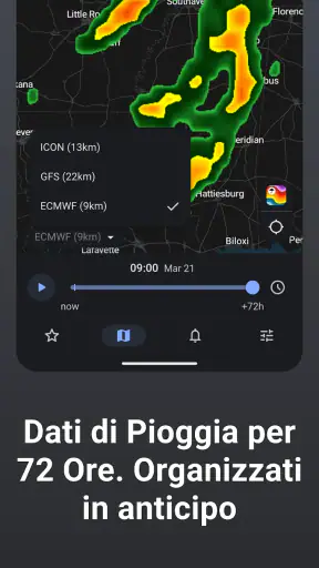 Rain Viewer: Mappa Radar Meteo screenshot