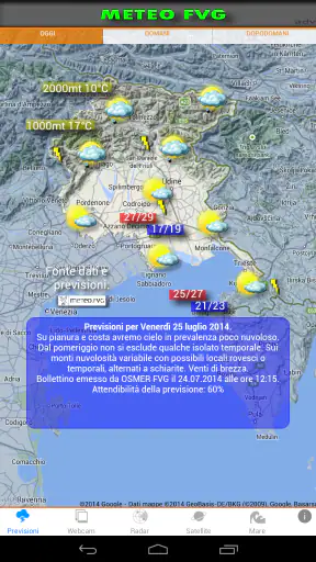 METEO FVG screenshot