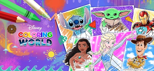 Mondo Disney da Colorare screenshot