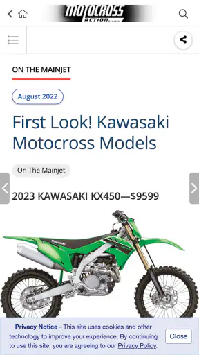 Motocross Action Magazine screenshot