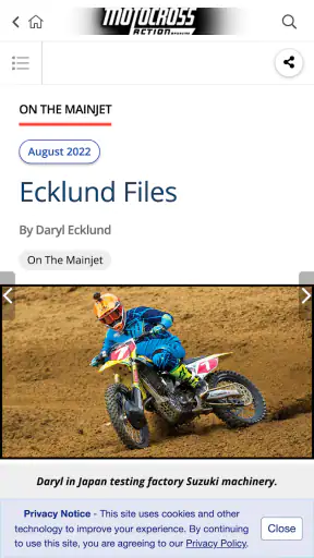 Motocross Action Magazine screenshot