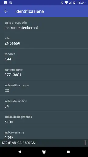MotoScan per BMW moto screenshot
