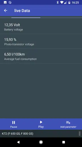 MotoScan per BMW moto screenshot