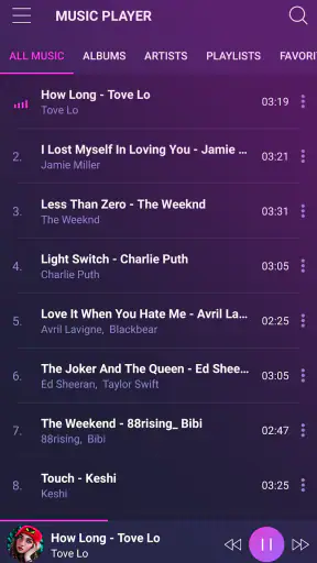 Music player - pro version screenshot