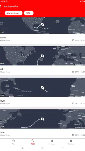 My Hurricane Tracker Pro screenshot