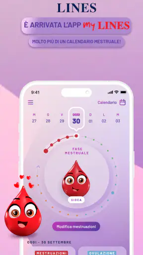 My Lines, calendario mestruale screenshot