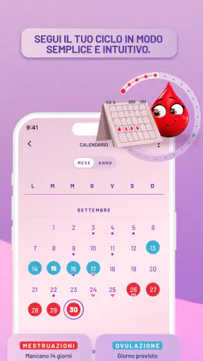 My Lines, calendario mestruale screenshot