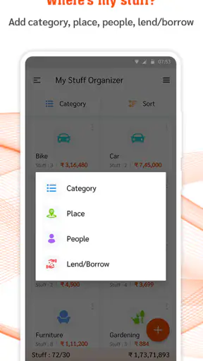 My Stuff Organizer screenshot