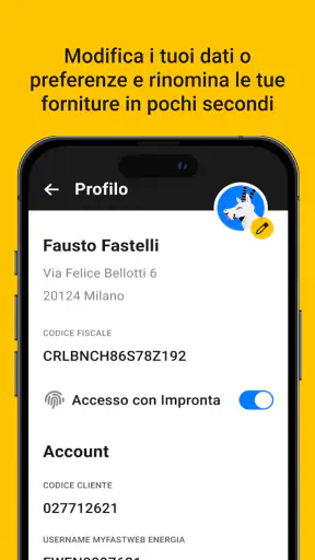 MyFastweb Energia screenshot