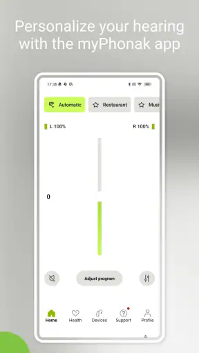 myPhonak screenshot