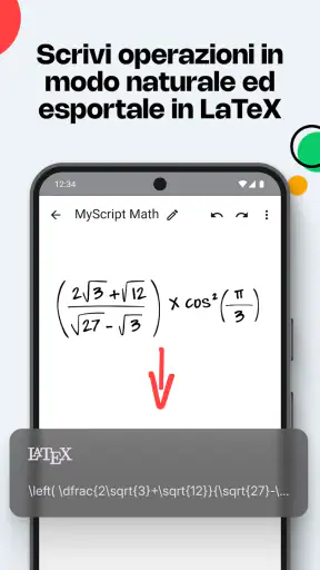MyScript Math: calcola,traccia screenshot
