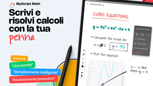 MyScript Math: calcola,traccia screenshot