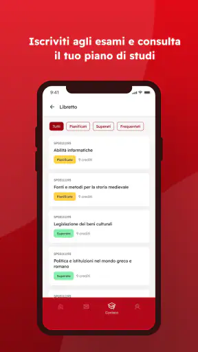 MyUniPD screenshot
