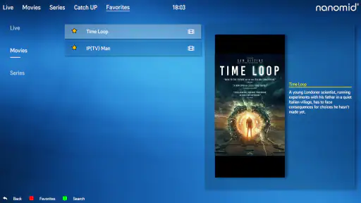 Nanomid IPTV Player screenshot