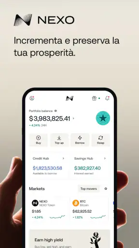 Nexo: la tua app cripto screenshot