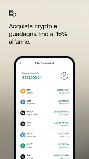 Nexo: la tua app cripto screenshot