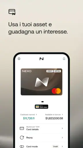 Nexo: la tua app cripto screenshot