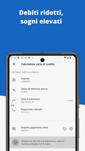 Oltre il budget: Pianificatore screenshot