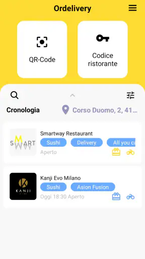 Ordelivery screenshot