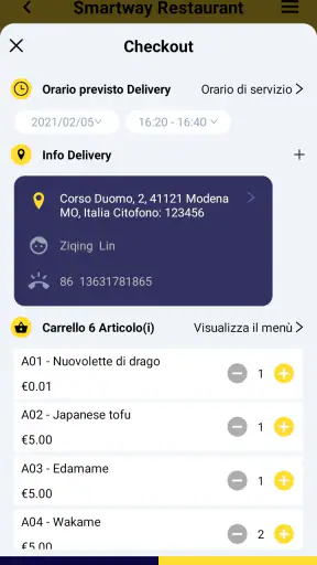 Ordelivery screenshot