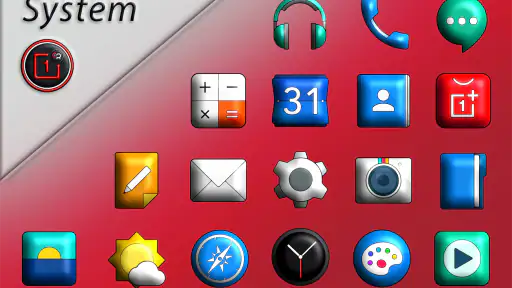 Oxigen 3D - Icon Pack screenshot