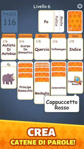 Parole Solitario: Associations screenshot
