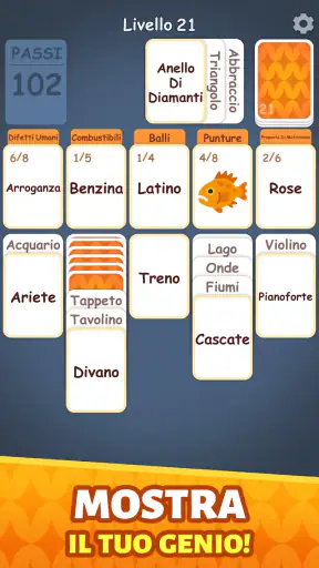 Parole Solitario: Associations screenshot